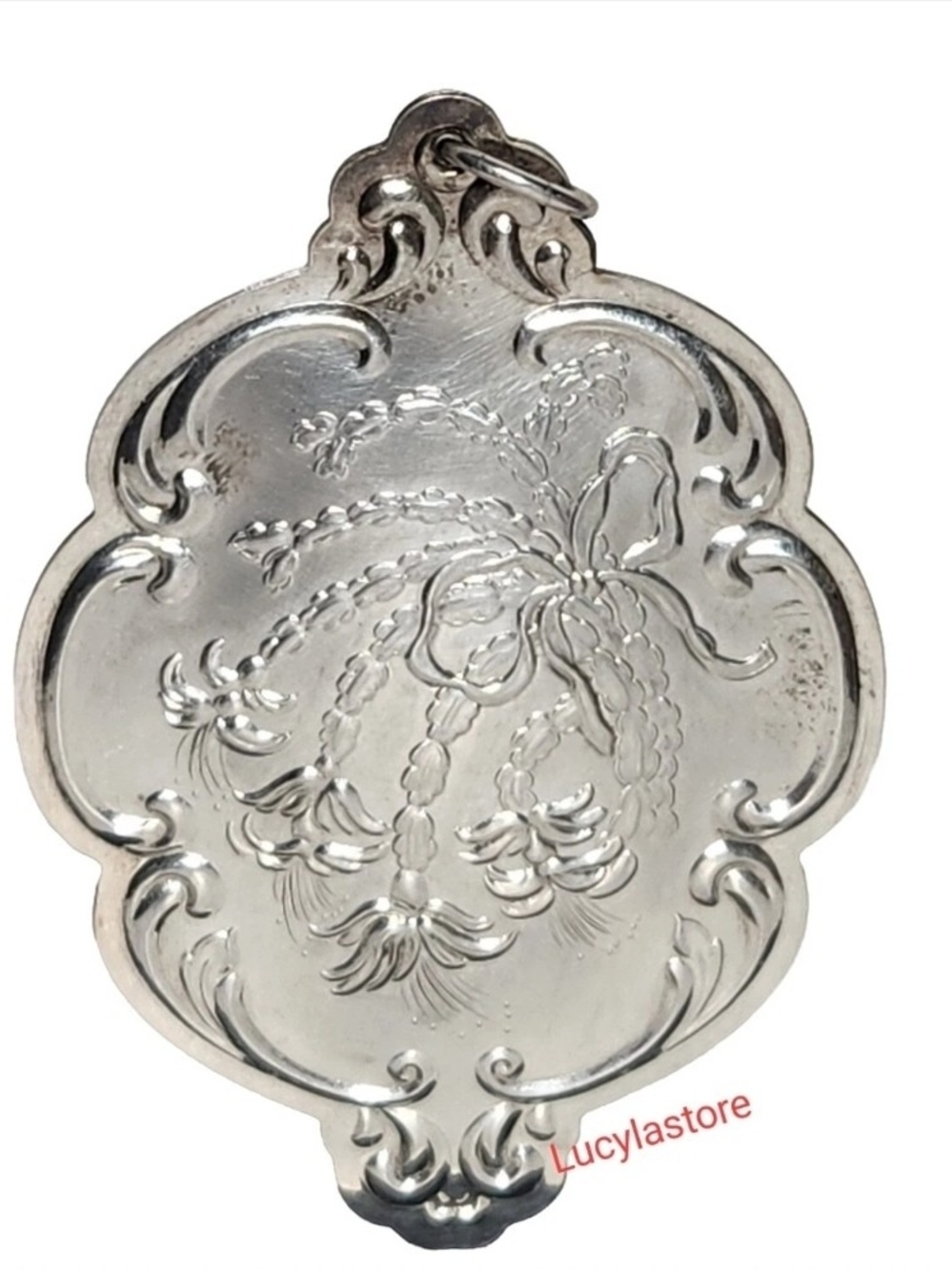 Towle Silver Floral Engraved Wall Accent